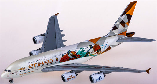 JC Wings Etihad Airways Airbus A380 A6-APD Choose South Korea 1:400 Diecast Model view 1