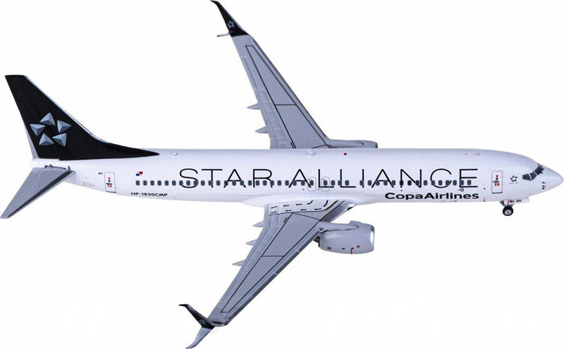 NG Models Copa Airlines Boeing 737-800 HP-1830CMP Star Alliance 1:400 Diecast Model view 2
