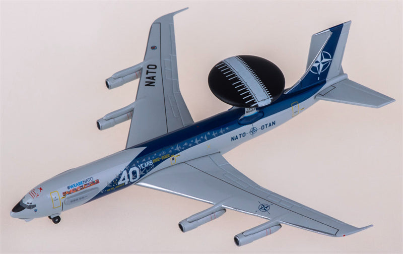 Herpa NATO Boeing E-3A Sentry LX-N90450 1:500 Diecast Model view 1