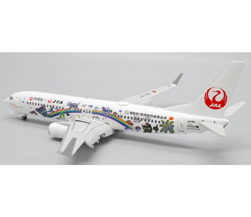 JC Wings 1:200 Japan TransOcean Air B737-800 JA11RK Flaps down DIECAST Model