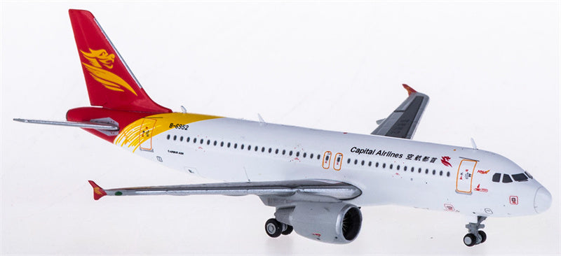 JC Wings Capital Airlines for Airbus A320 B-6952 1:400 Airplane Pre-built  Airliner Model Display