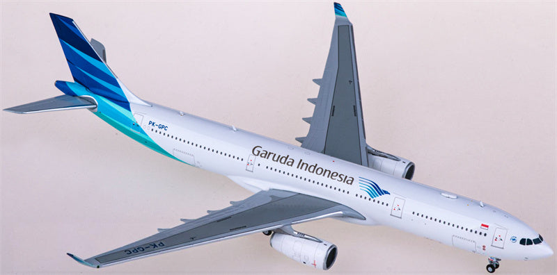 JC Wings Garuda Indonesia Airbus A330-300 PK-GPC 1:400 Diecast Model view 1