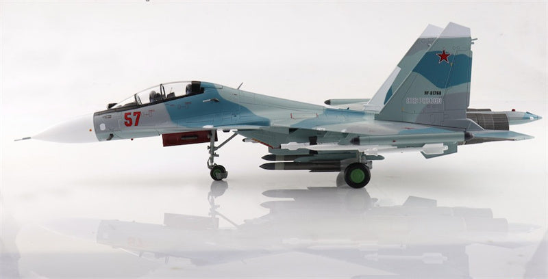 HOBBY MASTER Sukhoi SU30SM Flanker Red 57 Russian Air Force 2018 1:72 Aircraft Pre-built Model