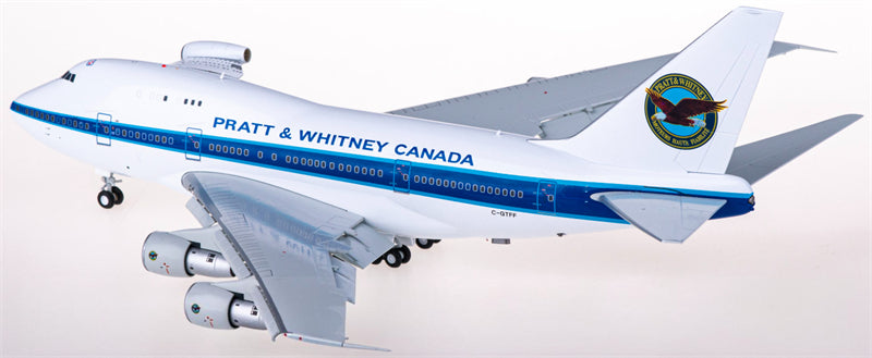 JC Wings Pratt & Whitney Canada Boeing 747SP C-GTFF Flaps Down 1:200 Diecast Model view 2