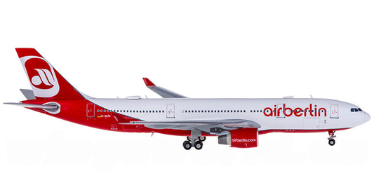 JC Wings Air Berlin for Airbus A330-200 D-ALPA 1:400 Airplane Pre-built  Airliner Model Display