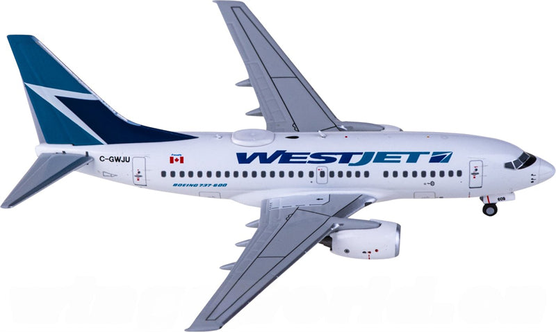 NG Models WestJet Boeing 737-600 C-GWJU 1:400 Diecast Model view 1