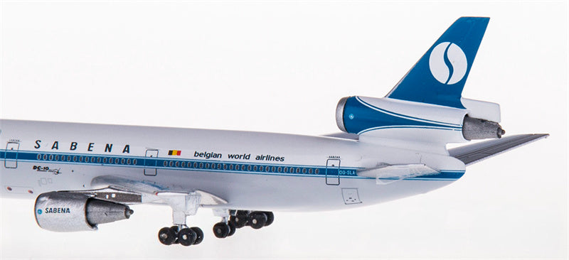 AeroClassics Sabena for McDonnell Douglas DC-10-30 OO-SLA 1:500 Aircraft Pre-built  Airliner Model Display