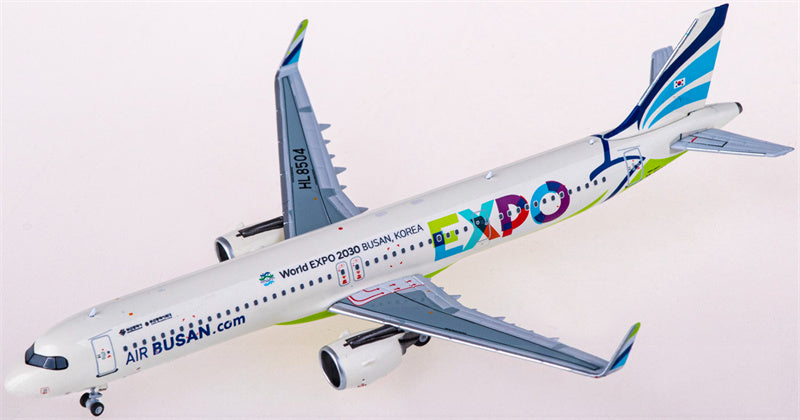 NG Models Air Busan Airbus A321neo HL8504 1:400 Diecast Model view 1