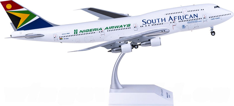 JC Wings South African Airways Boeing 747-300 ZS-SAU 1:200 Diecast Model view 2