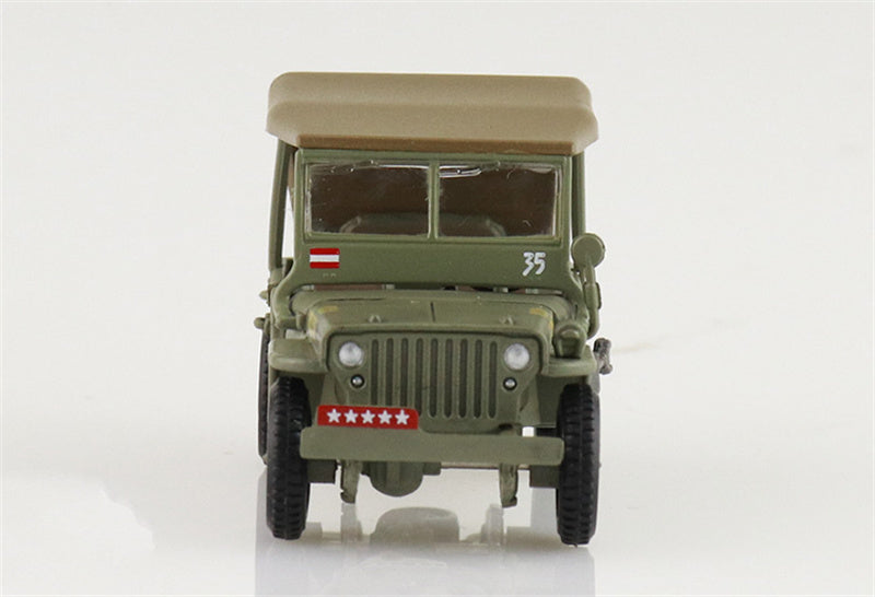 HOBBY MASTER US 1/4 ton Military Vehicle Leyte WWII 1945 Gen. Douglas MacArthur 1:72 Tank Pre-built Model