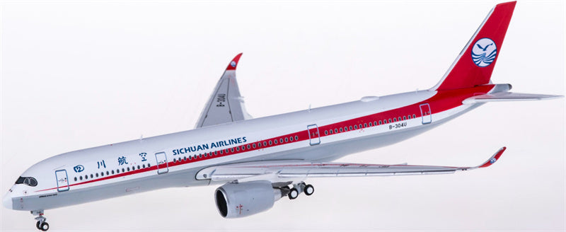 JC Wings Sichuan Airlines Airbus A350-900XWB B-304U Flaps Down 1:400 Diecast Model view 2