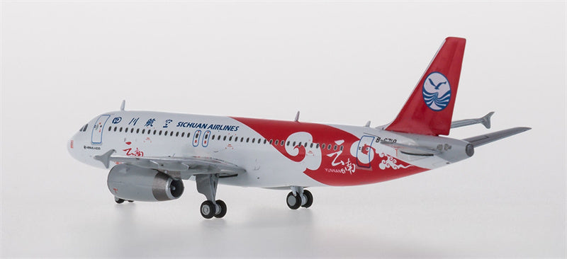 JC Wings Sichuan Airlines Airbus A320 B-6719 Yunnan Painting 1:400 Diecast Model view 3
