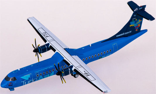 JC Wings Azul ATR-72-500 PP-PTU 1:400 Diecast Model view 1