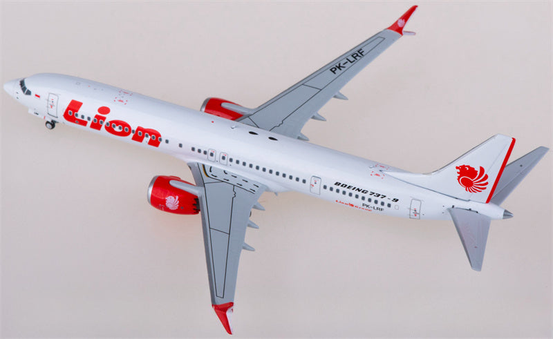 NG Models Lion Air Boeing 737 MAX 9 PK-LRF 1:400 Diecast Model view 4