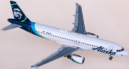 NG Models Alaska Airlines Airbus A320 N642VA 1:400 Diecast Model view 1