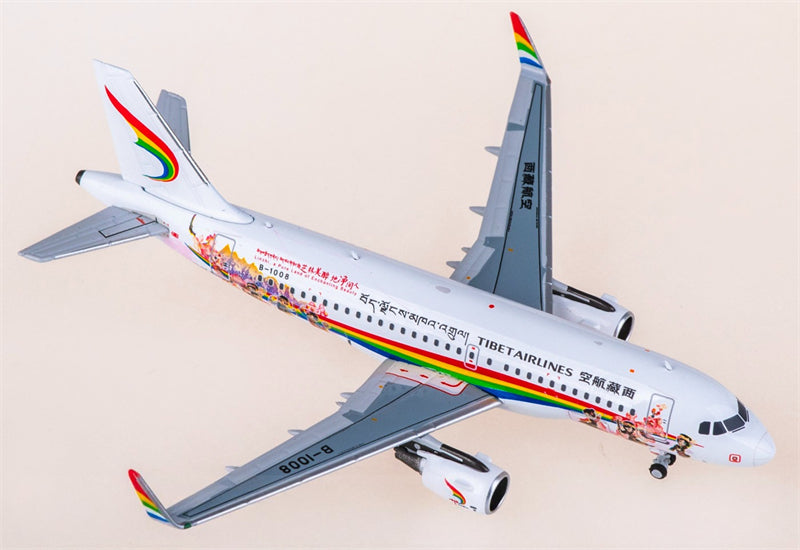 NG Models 1:400 Tibet Airlines Airbus A319 B-1008 Diecast Model view 1