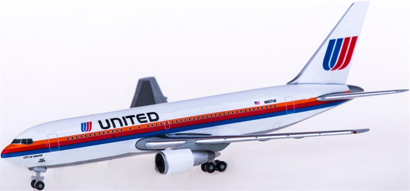 Herpa United Airlines Boeing 767-200 N607UA 1:500 Diecast Model view 1