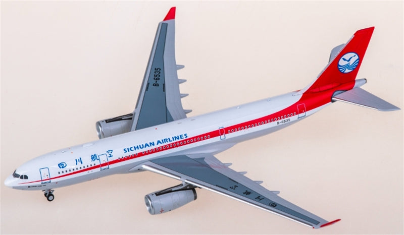 NG Models Sichuan Airlines for Airbus A330-200 B-6535 1:400 Aircraft Pre-built  Airliner Model Display