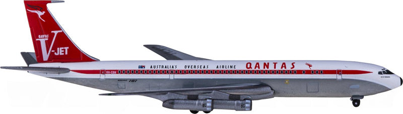 Herpa Qantas Boeing 707-300 VH-EBN 1:500 Diecast Model view 3