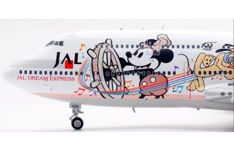 SQ Wings 1:200 Japan Airlines B747-400 JA8908 Flaps down DIECAST Model