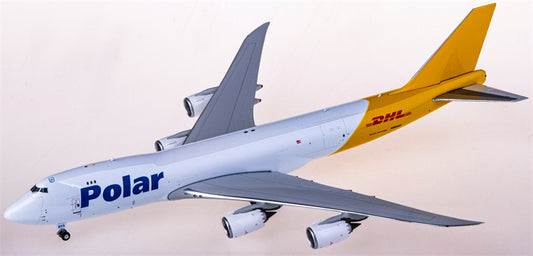 Phoenix Polar Air Cargo DHL Boeing 747-8F N855GT 1:400 Diecast Model view 1