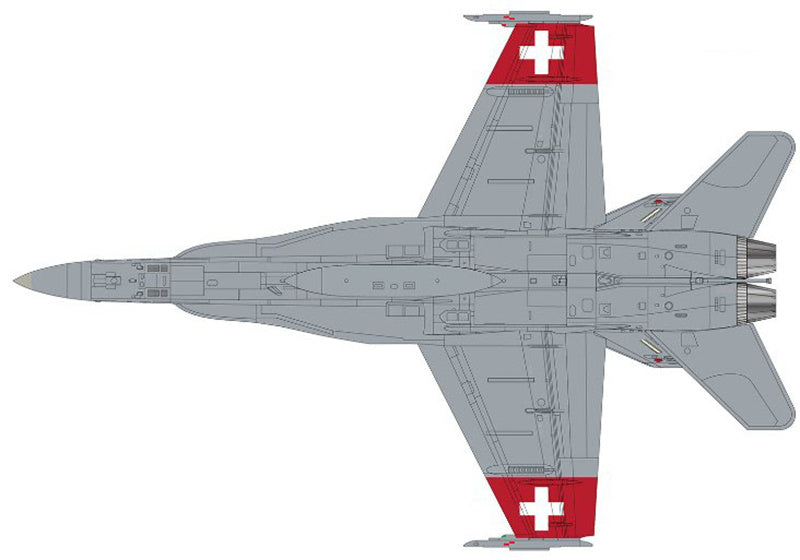 Hobby Master F/A-18C Hornet J-5014, Swiss Air Force, 2014 1:72 Aircraft Pre-built Model
