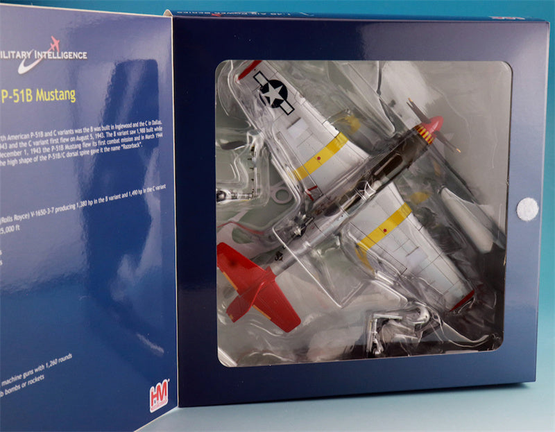 HOBBY MASTER P51C Mustang USAAF Alice-Jo flown by Pilot Capt. Wendell Pruitt 302nd FS Ramitelli Italy 1944 0.075 Aircraft Pre-built Model