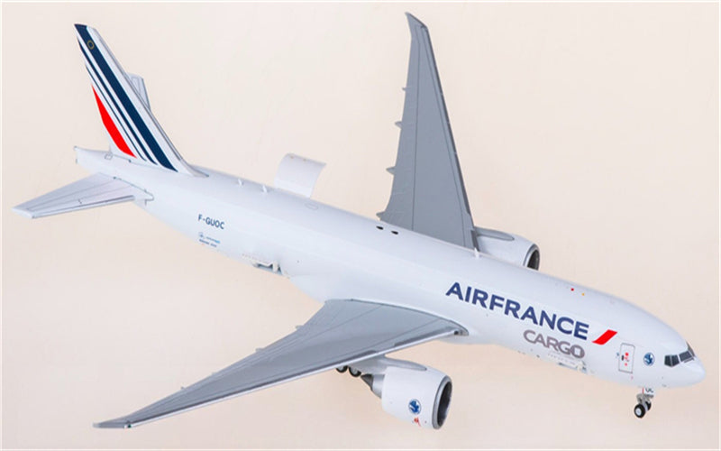 Geminijets Air France for Boeing 777-200LRF F-GUOC Open Door Freighter 1:400 Airplane Pre-built  Airliner Model Display
