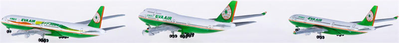 Hogan Eva Air Airbus A330-200 Boeing 747-400 777-300ER 3pcs a set 1:1000 Diecast Model view 4