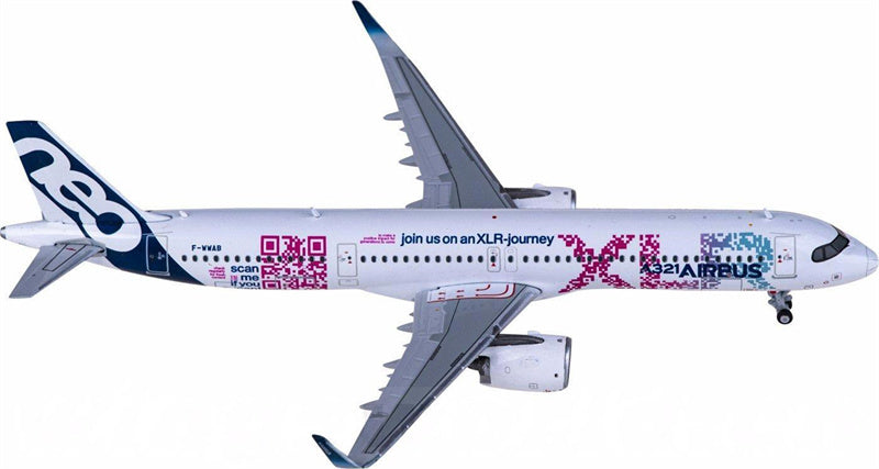 JC Wings Airbus A321neo F-WWAB XLR journey 1:400 Diecast Model view 2