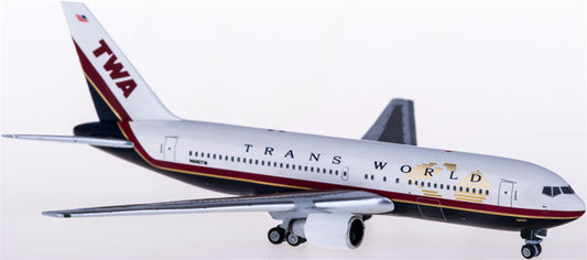 AeroClassics TWA for Boeing 767-200 N605TW 1:400 Airplane Pre-built  Airliner Model Display