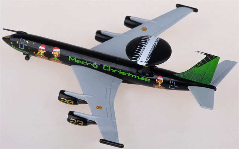 Herpa Boeing E-3D Christmas 2023 1:500 Diecast Model view 2