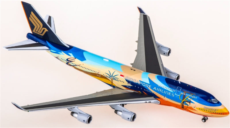 JC Wings Singapore Airlines Boeing 747-400 9V-SPK 1:400 Diecast Model view 1