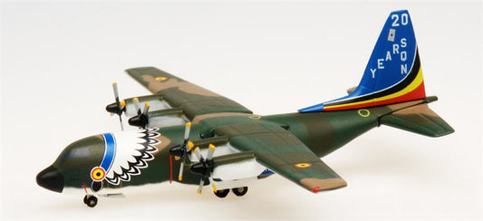 Herpa Belgian Air Force for Lockheed C-130 for Hercules 20 Years 20 Sqn 1:500 Aircraft Pre-built  Airliner Model Display