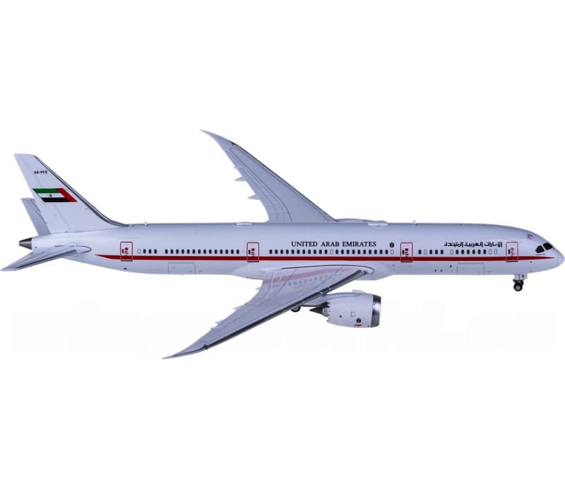 JC Wings Abu Dhabi Amiri Flight Boeing 787-9 Dreamliner A6-PFE 1:400 Aircraft Pre-built  Airliner Model Display