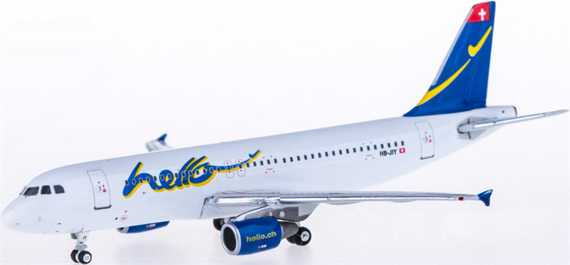 Phoenix Hello for Airbus A320 HB-JIY 1:400 Aircraft Pre-built Model