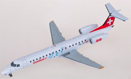 JC Wings Swiss Embraer ERJ-145 HB-JAY 1:200 Diecast Model view 1