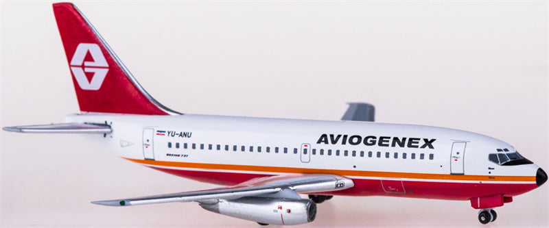 AeroClassics Aviogenex Boeing 737-200 YU-ANU 1:400 Diecast Model view 1