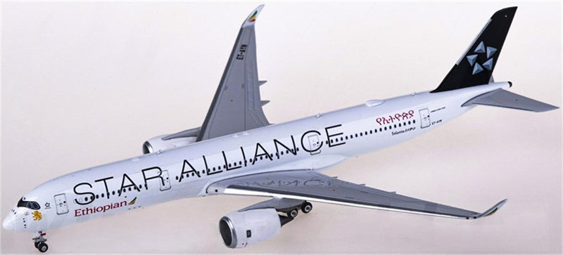 Phoenix Ethiopian Airlines Airbus A350-900 ET-AYN Star Alliance 1:400 Diecast Model view 2