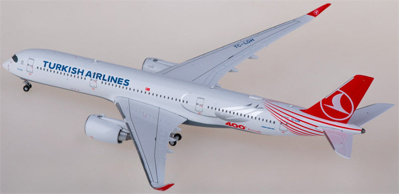 JC Wings Turkish Airlines Airbus A350-900XWB TC-LGH 1:400 Aircraft Pre-built  Airliner Model Display