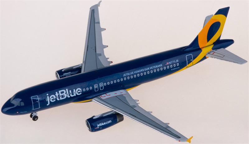AeroClassics JetBlue Airbus A320 N775JB 1:400 Diecast Model view 1