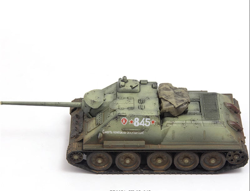 S-MODEL SU-85 845 1047th Self-propelled Artillery Regiment 3rd Baltic Front Latvia October 1944 1:72 Tank Pre-built Model