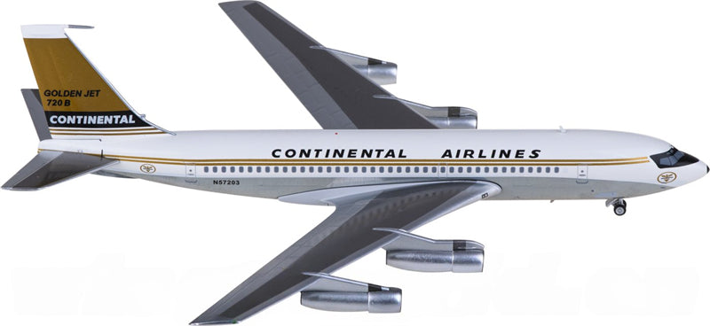 AeroClassics Continental Airlines Boeing 720 N57203 1:200 Diecast Model view 1