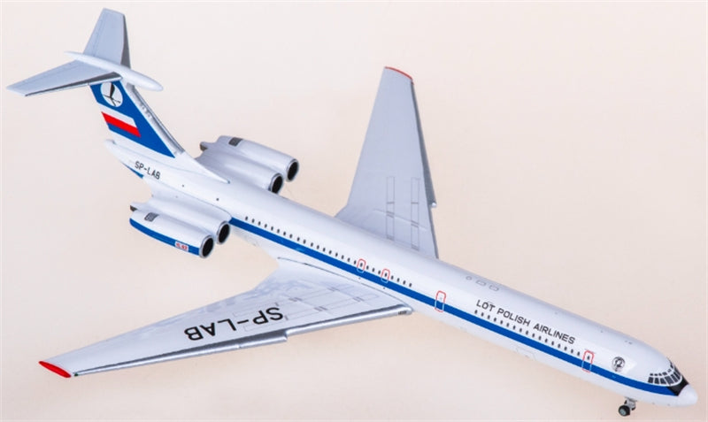 Phoenix LOT Polish Airlines for Ilyushin IL-62 SP-LAB 1:400 Aircraft Pre-built  Airliner Model Display