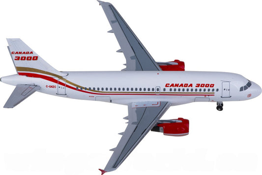 AeroClassics Canada 3000 Airbus A319 C-GKZC 1:400 Diecast Model view 1