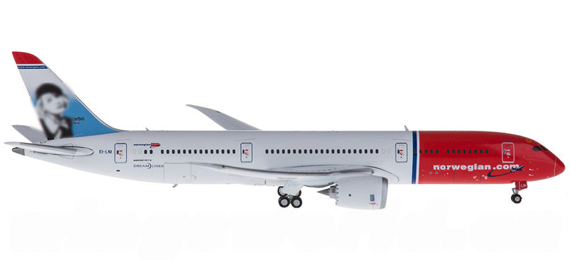 Geminijets Norwegian Airlines Boeing 787-9 EI-LNI 1:400 Diecast Model view 1