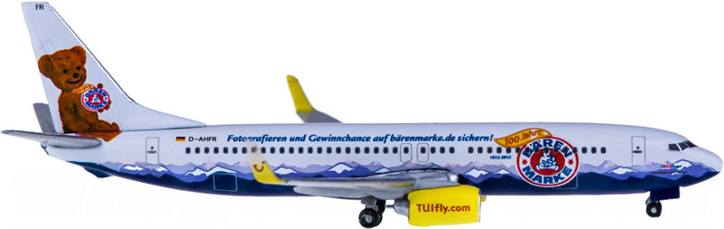 Herpa TUI Airways for Boeing 737-800 D-AHFR 100 Years 1:500 Airplane Pre-built  Airliner Model Display