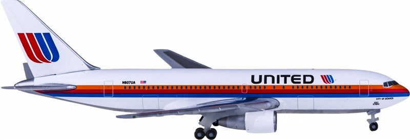 Herpa United Airlines Boeing 767-200 N607UA 1:500 Diecast Model view 2