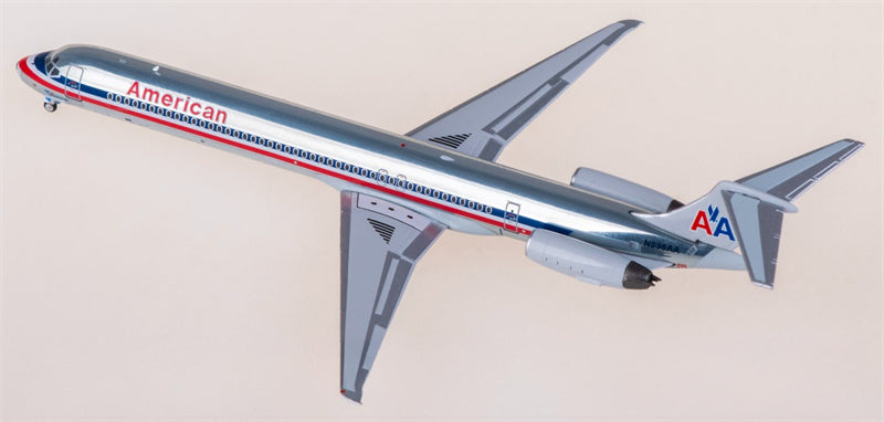 NG Models American Airlines McDonnell Douglas MD-82 N236AA 1:400 Diecast Model view 3