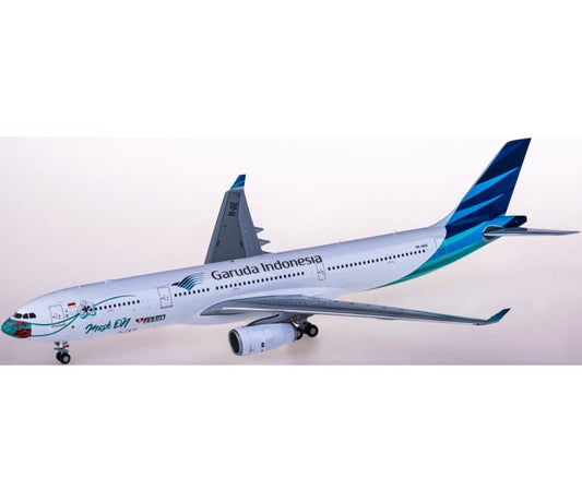 JC Wings Garuda Indonesia Airbus A330-300 PK-GHC 1:200 Aircraft Pre-built  Airliner Model Display